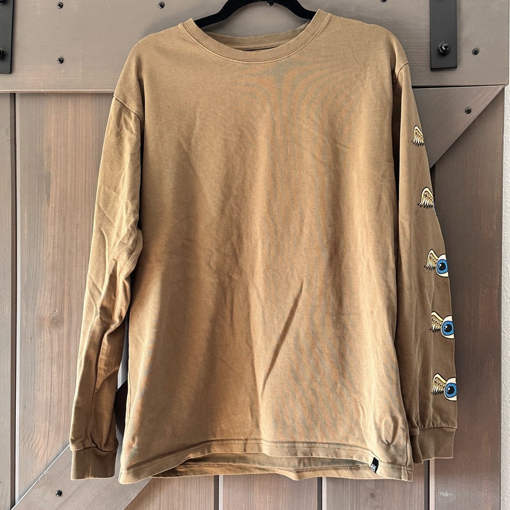 Von Dutch Khaki Green Long Sleeve Shirt - EUC